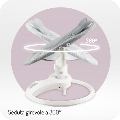 MOMI altalena PEARL baby swing - colore grey