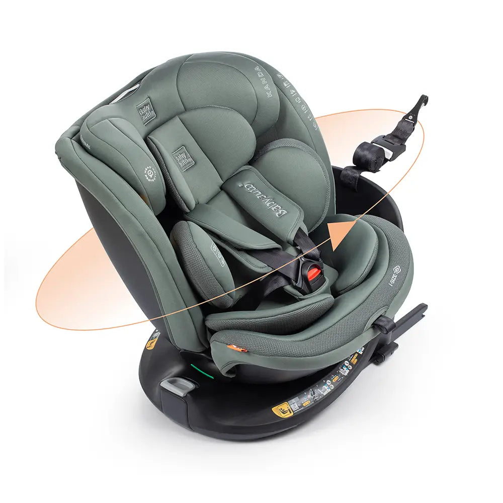BABYAUTO Seggiolino Auto KANDA ifix 40-150cm top Tether girevole 360 colore Pine Green