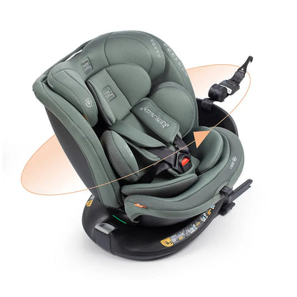 BABYAUTO Seggiolino Auto KANDA ifix 40-150cm top Tether girevole 360 colore Pine Green