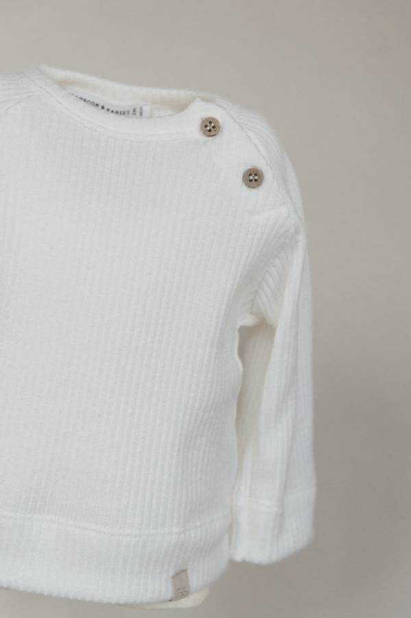 BAMBOOM Tshirt apertura raglan - 705 - Offwhite 111