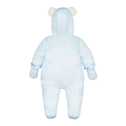 Nanan Tutone imbottito Eskimo con tasche orsetti - Celeste