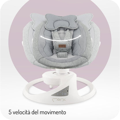 MOMI altalena PEARL baby swing - colore grey
