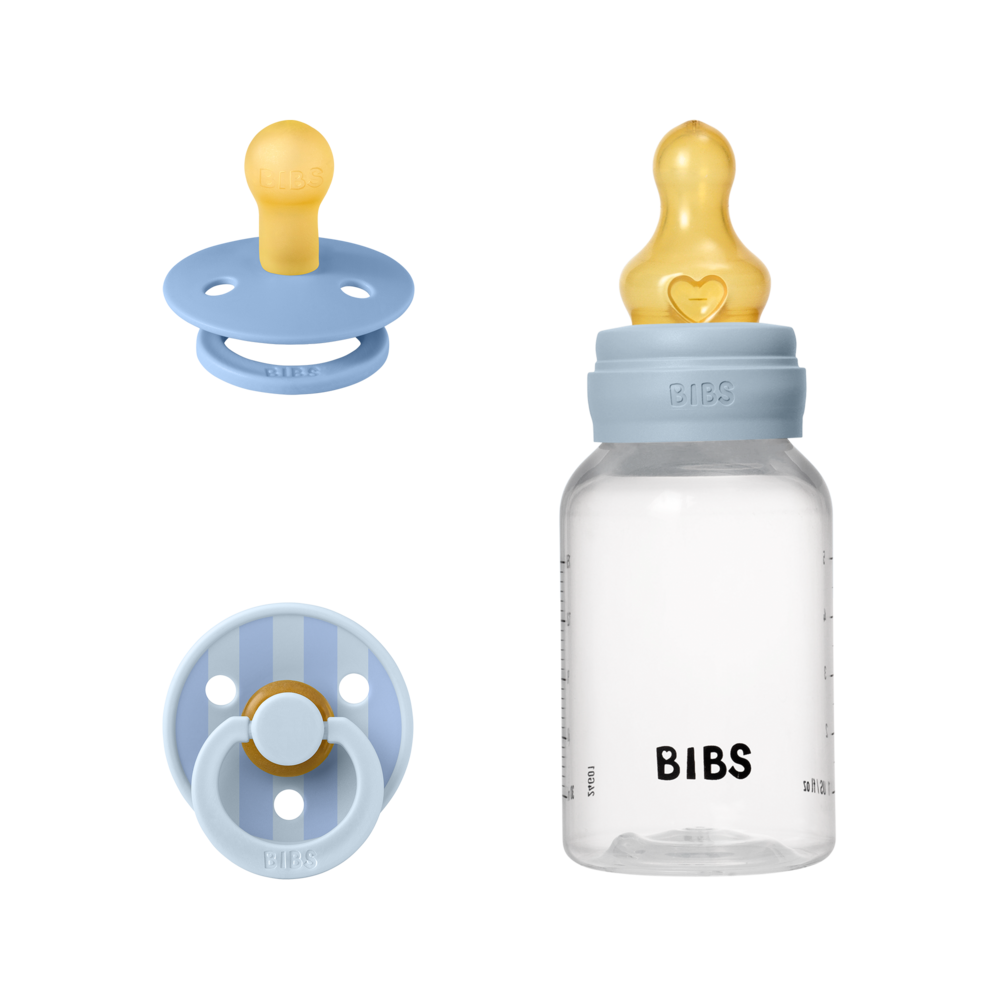 Bibs Biberon 150 ml e coppia ciucci - Gift Set Baby Sprinkle - Baby Blue