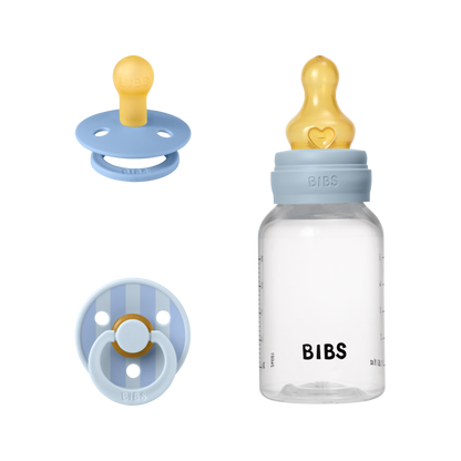 Bibs Biberon 150 ml e coppia ciucci - Gift Set Baby Sprinkle - Baby Blue