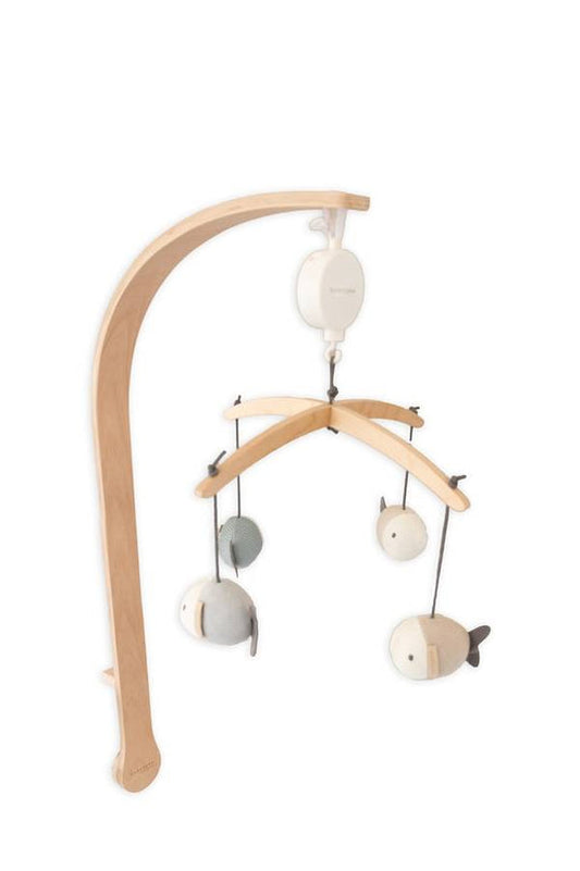 Bamboom Giostrina in legno con toys a maglia di Bambù Fish - FISH BLU 286
