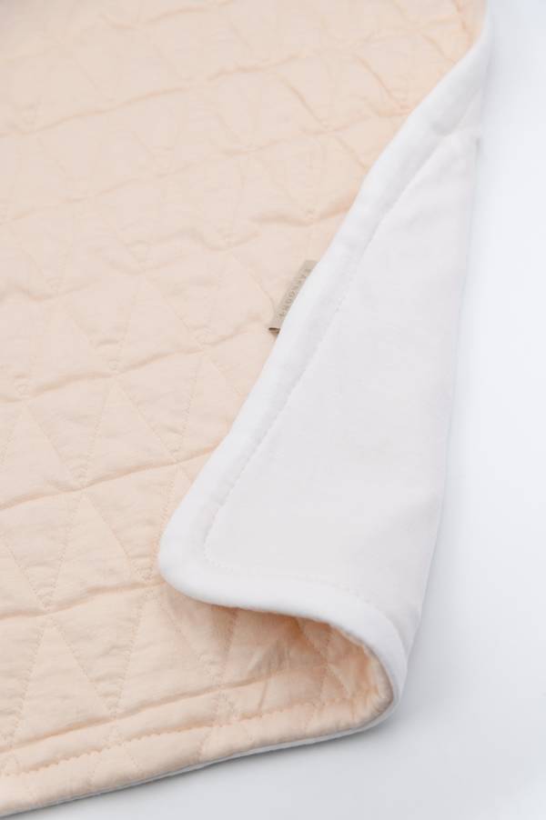 BAMBOOM Coperta Wrinkled culla, in bambù organico - 792M - WATER PEACH 514