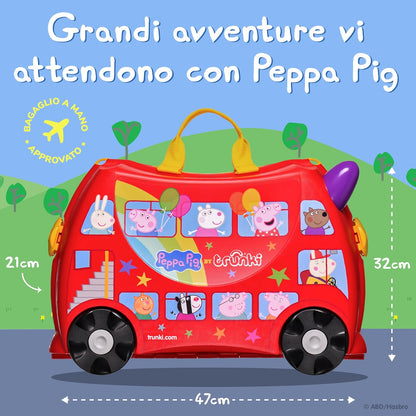 Trunki Valigia Trolley Cavalcabile – Bagaglio a Mano – Peppa Pig
