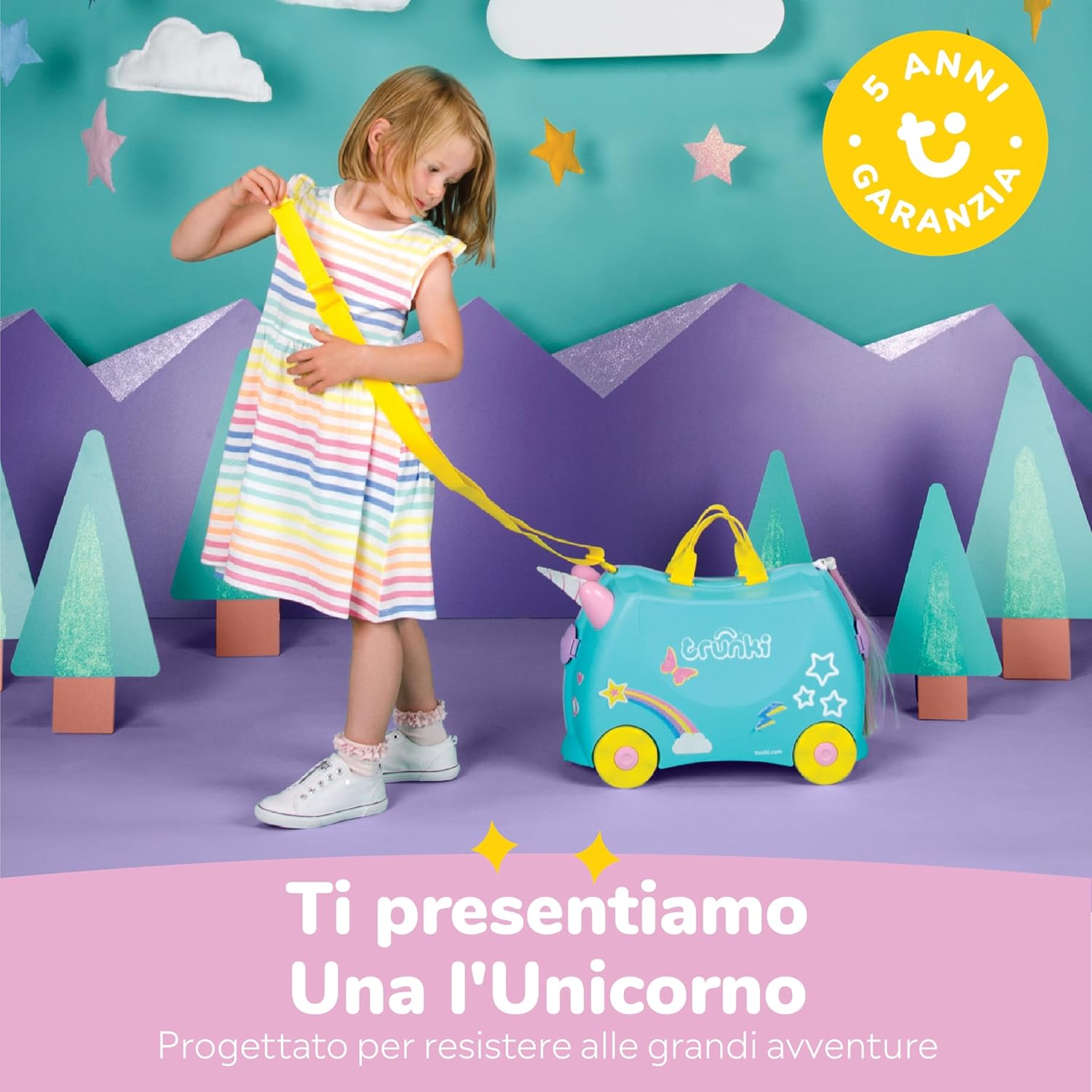 HABA Trolley Valigia Per Bambini Verde - Armadio Portatile In Poliestere Riciclato Con 3 Ripiani, 4 Tasche E Sacchetto Biancheria