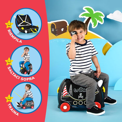 Trunki Valigia Trolley Cavalcabile – Bagaglio a Mano – Pedro Nave Pirata