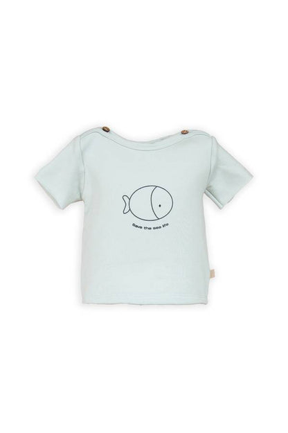 BAMBOOM T-shirt a maniche corte con stampa - 824 - BLU BLUSH 125