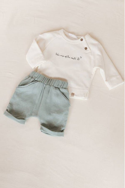 BAMBOOM Jeans shorts - 851 - ACQUA GREY 122
