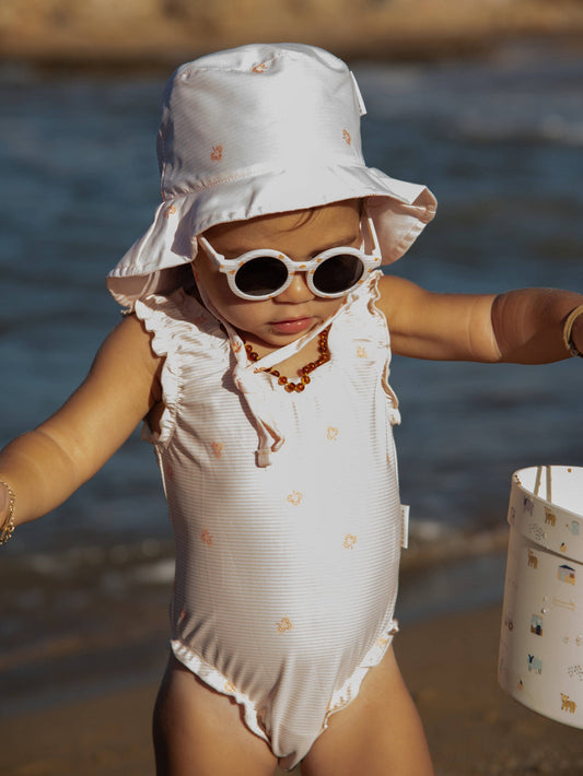 Bamboom Occhiale da sole con protezione 400UV - 894 - STRIPE AND LEAVES 433