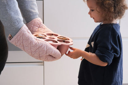 Béaba Contenitori multiporzione silicone (6 X 90ml) - arancione