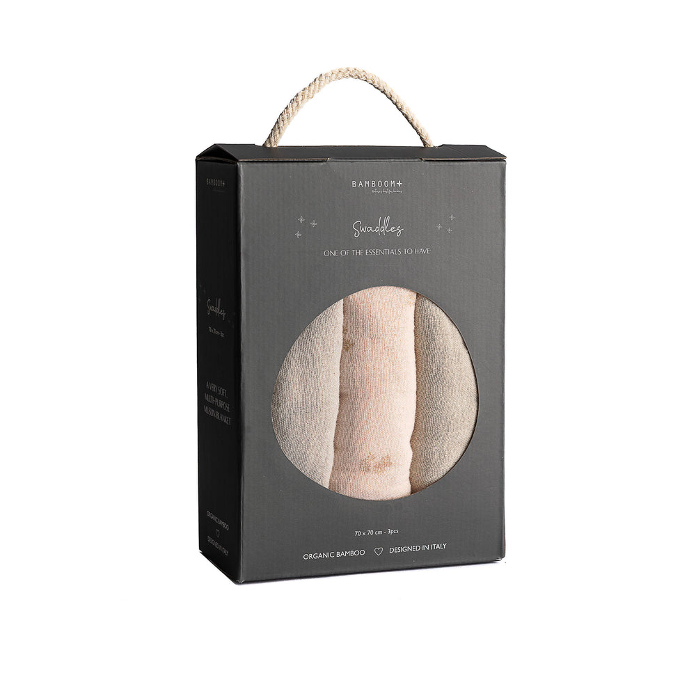 BAMBOOM Swaddle Muslin Medium multi-uso 70x70cm 3-Pack - 930 - Branches 320