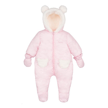 Nanan Tutone imbottito Eskimo con tasche orsetto - Rosa