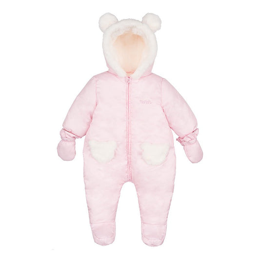 Nanan Tutone imbottito Eskimo con tasche orsetto - Rosa