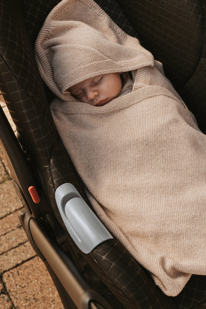 BAMBOOM Copertina Wrap 4 stagioni con Cashmere - LIGHT CHOCOLATE MELANGE 318 - AI