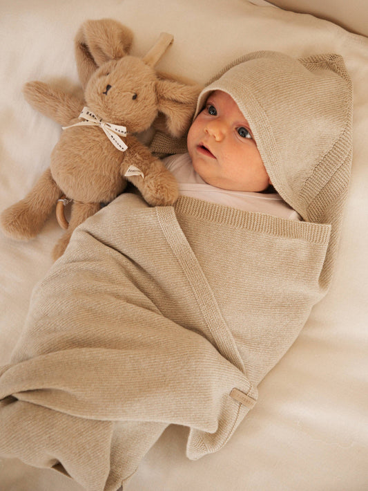 BAMBOOM Copertina Wrap 4 stagioni con Cashmere - STONE SAND 505 - AI