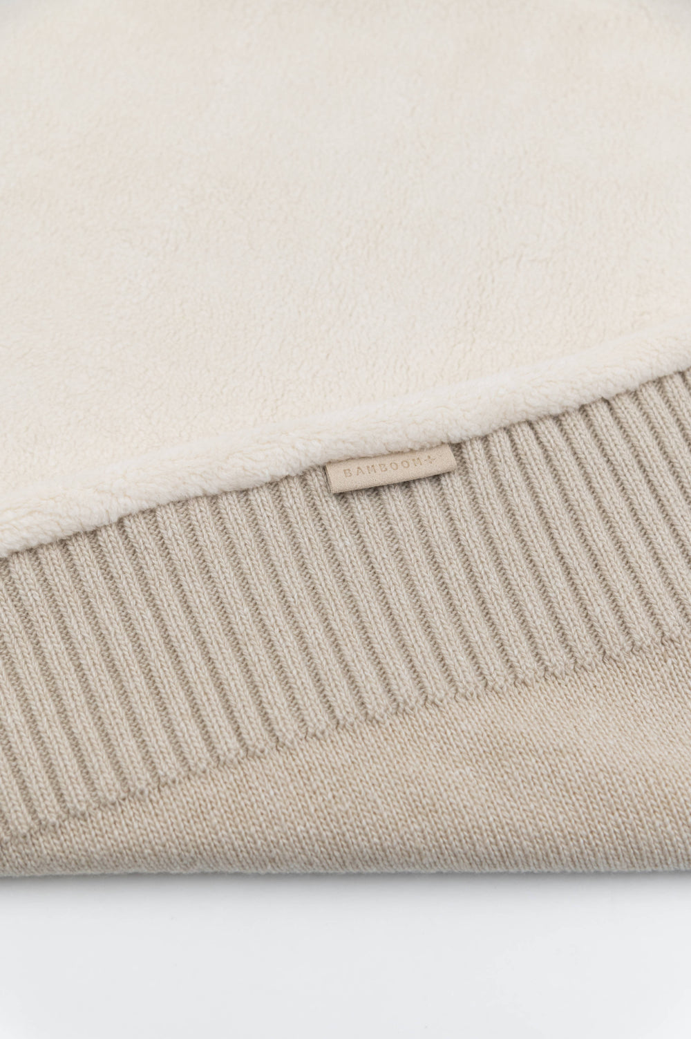 BAMBOOM Copertina 4 stagioni con Cashmere e lato teddy - STONE SAND 505 - AI