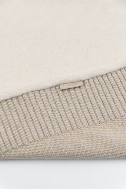 BAMBOOM Copertina 4 stagioni con Cashmere e lato teddy - STONE SAND 505 - AI