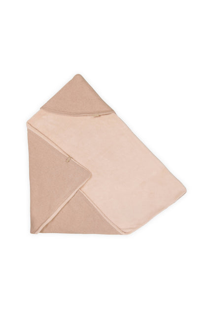 BAMBOOM Copertina Wrap 4 stagioni con Cashmere e lato teddy - VINTAGE PINK 341