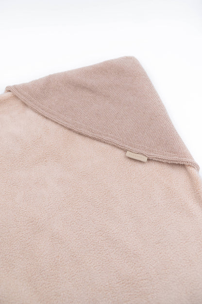 BAMBOOM Copertina Wrap 4 stagioni con Cashmere e lato teddy - VINTAGE PINK 341