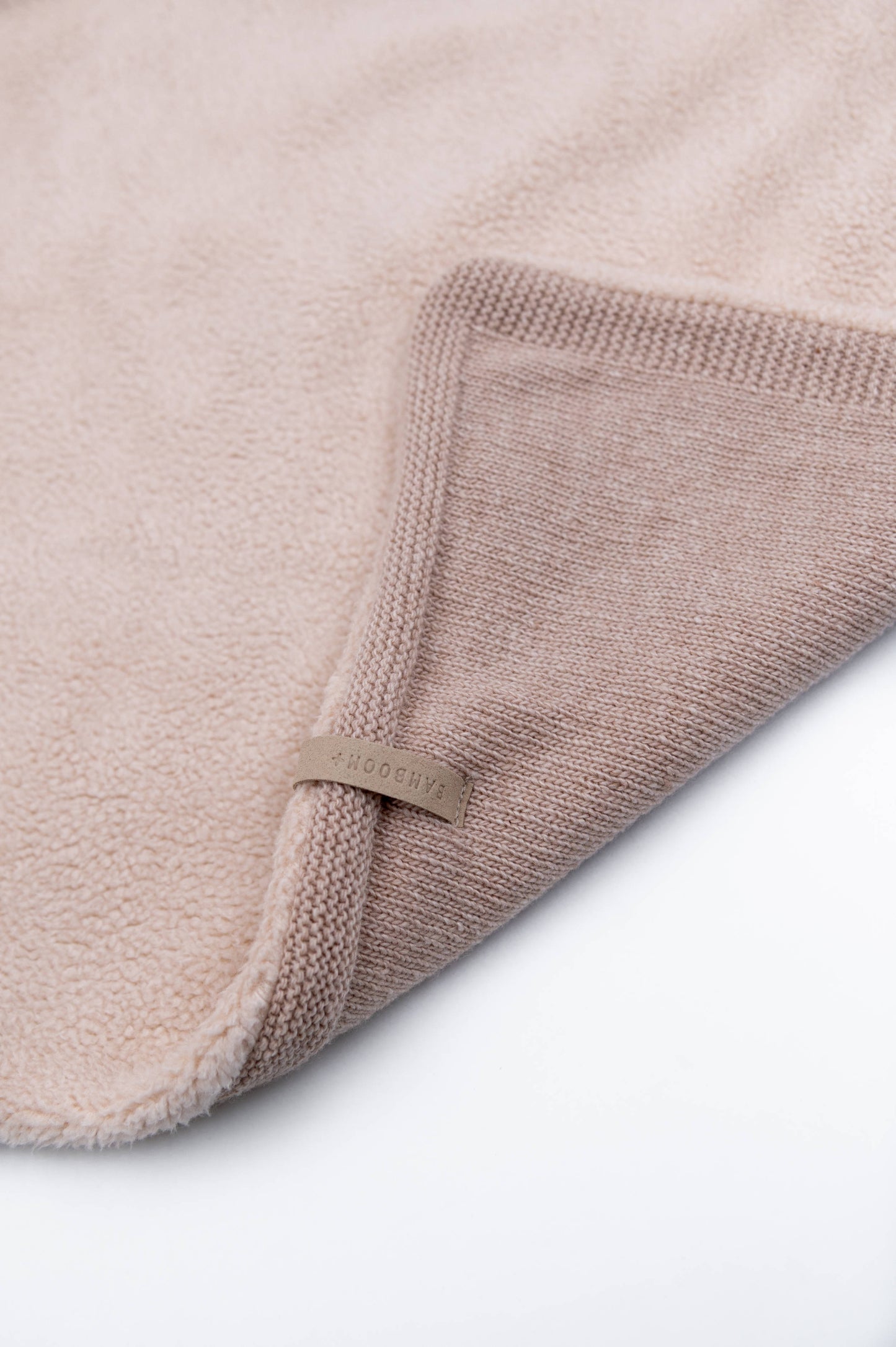 BAMBOOM Copertina Wrap 4 stagioni con Cashmere e lato teddy - VINTAGE PINK 341