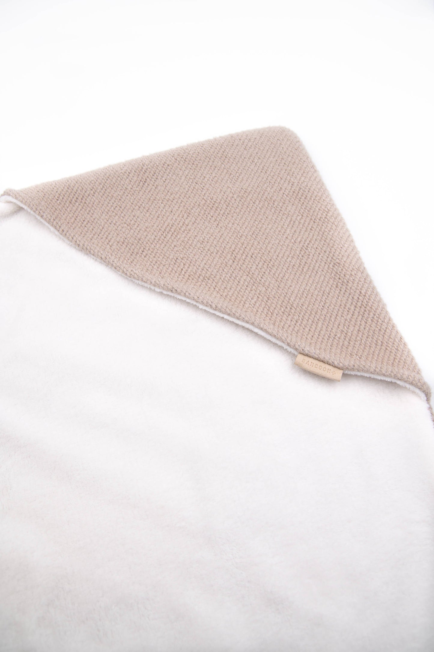 BAMBOOM Copertina Wrap con cappuccio brushed - MELANGE SAND 181