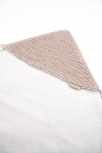BAMBOOM Copertina Wrap con cappuccio brushed - MELANGE SAND 181