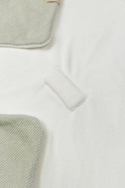 BAMBOOM Copertina Wrap con cappuccio brushed - SAGE OLIVE 410 - AI