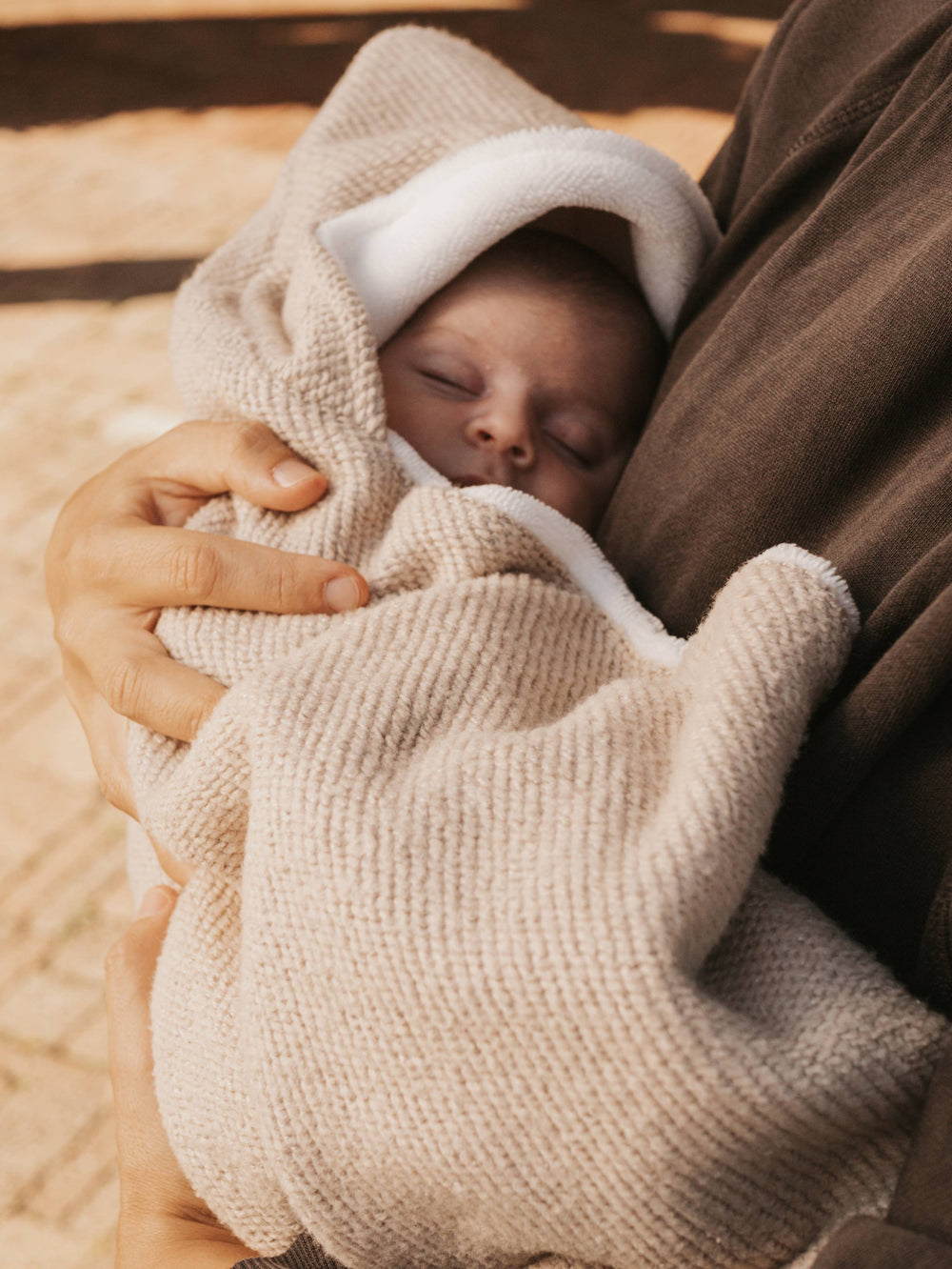 BAMBOOM Copertina Wrap con cappuccio brushed - NEUTRAL PINK 47 - AI