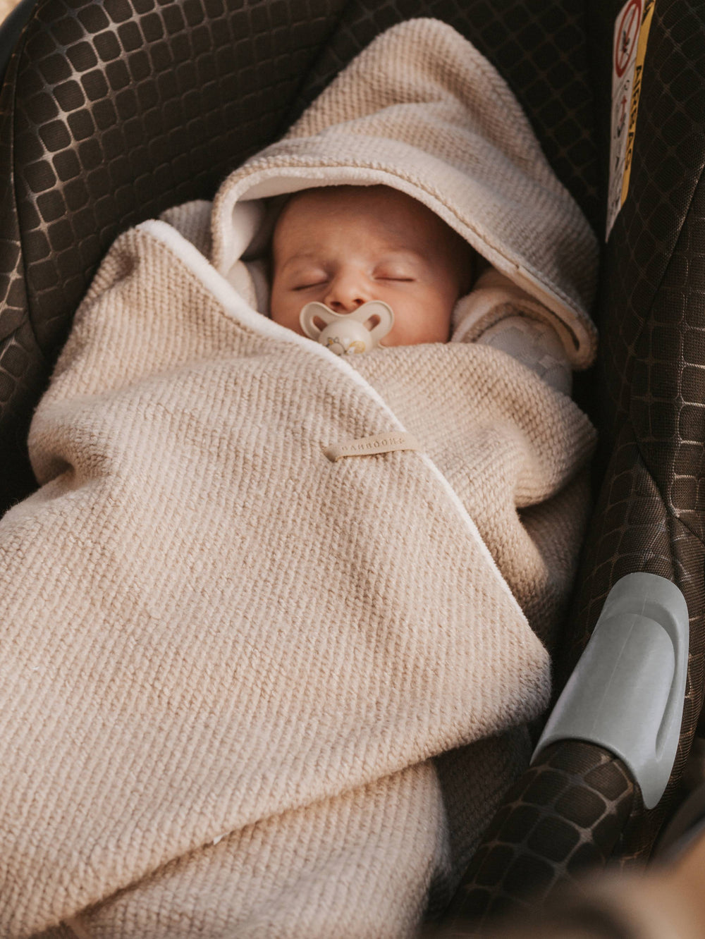 BAMBOOM Copertina Wrap con cappuccio brushed - NEUTRAL PINK 47 - AI