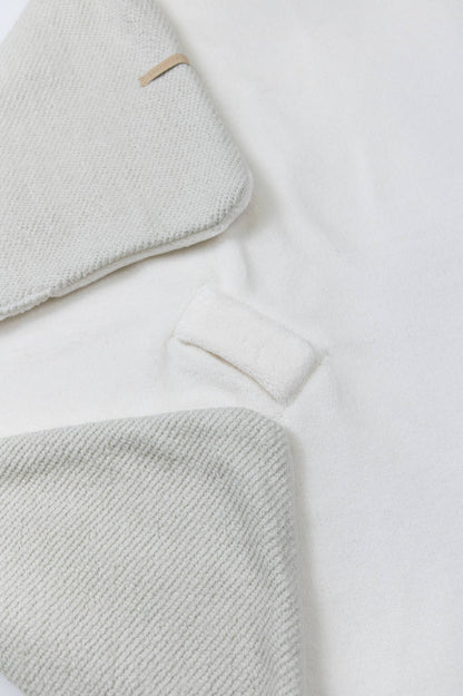BAMBOOM Copertina Wrap con cappuccio brushed - BIRCH GREY 516 - AI