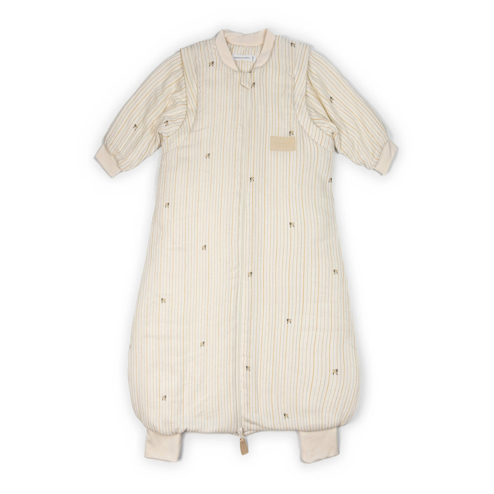 BAMBOOM Sacco nanna neonato Combi 18-36M- TOG 2.2 con maniche e piedini - Farm Stripe 532 - AI