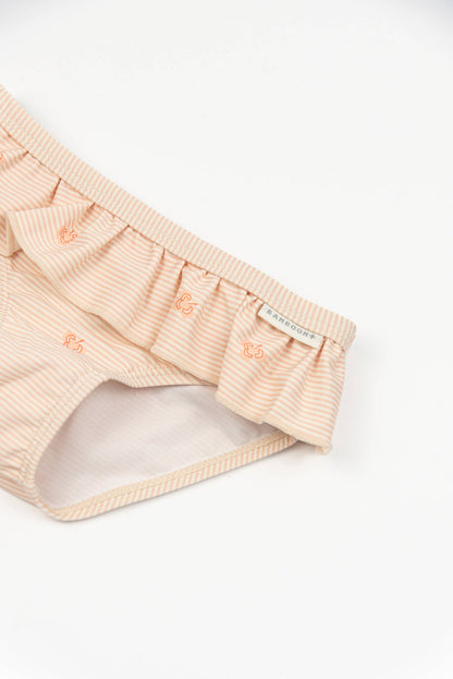 Bamboom Costume da Bagno UV50+ - Bimba - 975 - STRIPE AND LEAVES 433