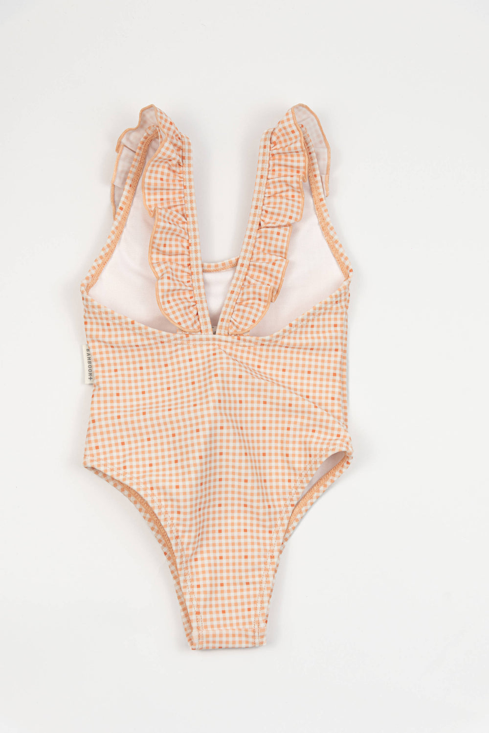 Bamboom Costume intero Tutina da mare bimba spalle volant - 976 - PEACHY SQUARE 434