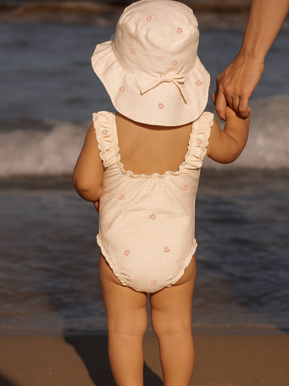 Bamboom Costume intero Tutina da mare bimba - 977 - STRIPE AND LEAVES 433