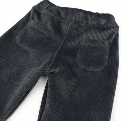 BAMBOOM Pantalone Pants curderoy ampio 1027 - Midnight blu 343