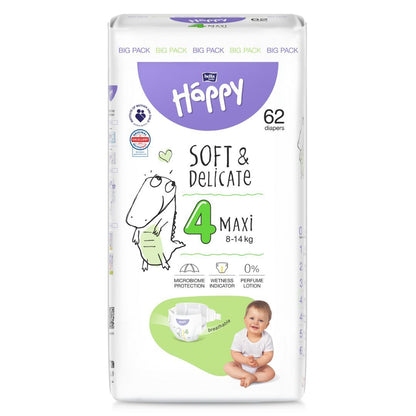 HAPPY - Pannolini tg.4 - DOUBLE PACK (2x62)