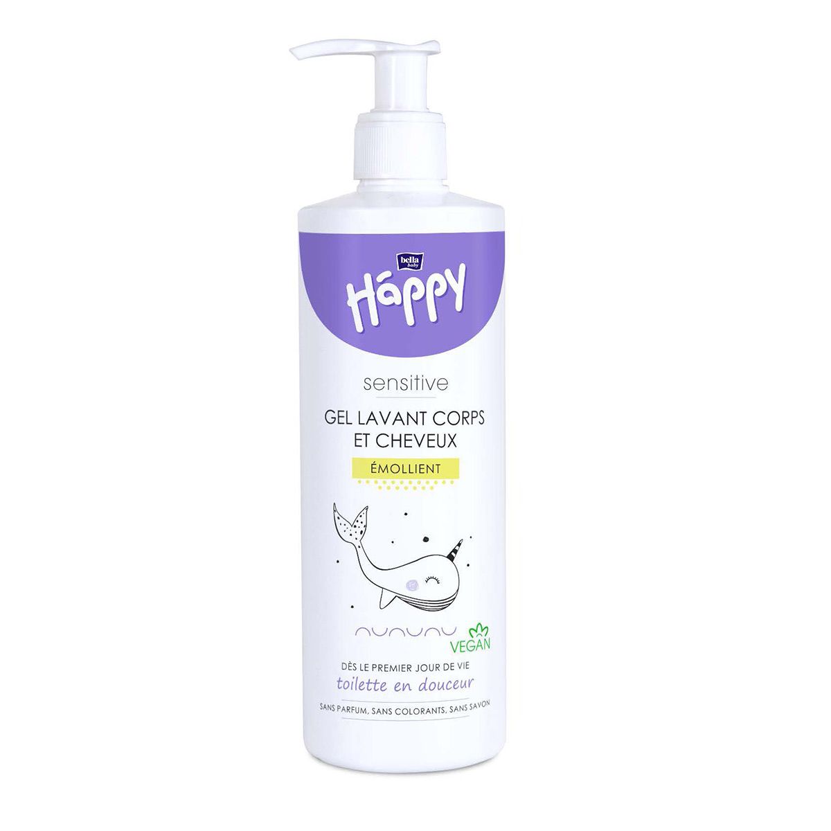 HAPPY - Gel detergente corpo e capelli Sensitive