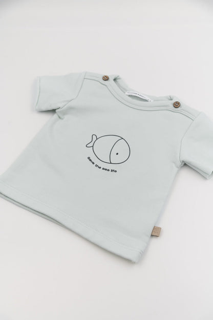 BAMBOOM T-shirt a maniche corte con stampa - 824 - BLU BLUSH 125