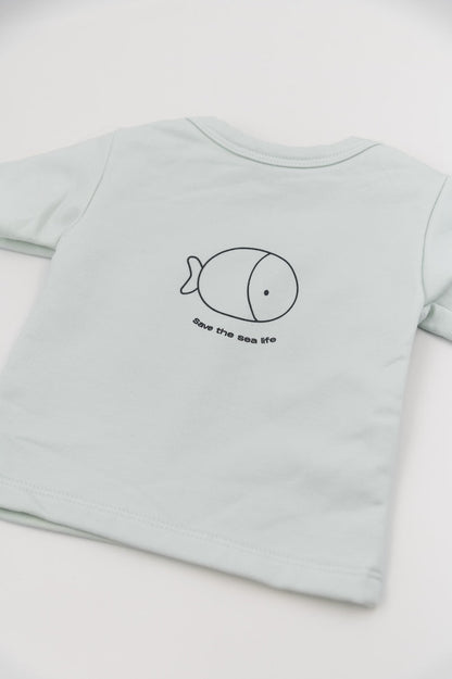 BAMBOOM T-shirt a maniche corte con stampa - 824 - BLU BLUSH 125