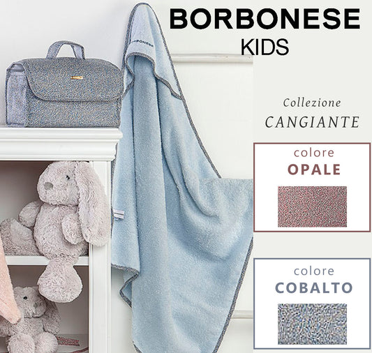 Borbonese Kids - 20 - Accappatoio neonato quadrato  - CANGIANTE - colori assortiti
