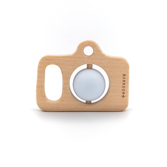 BAMBOOM - Fotocamera in Legno e Silicone - AZZURRO