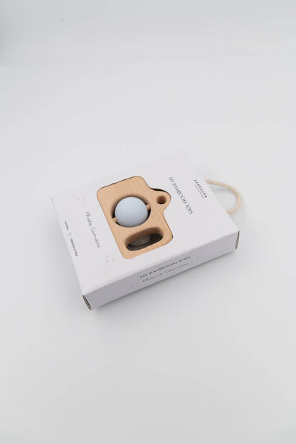 BAMBOOM - Fotocamera in Legno e Silicone - AZZURRO