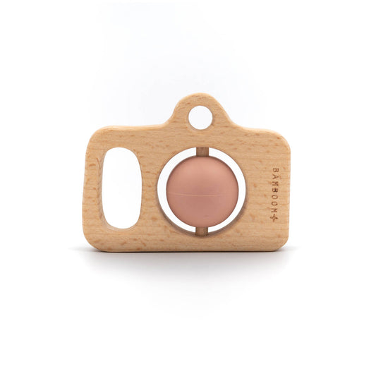BAMBOOM - Fotocamera in Legno e Silicone - ROSA