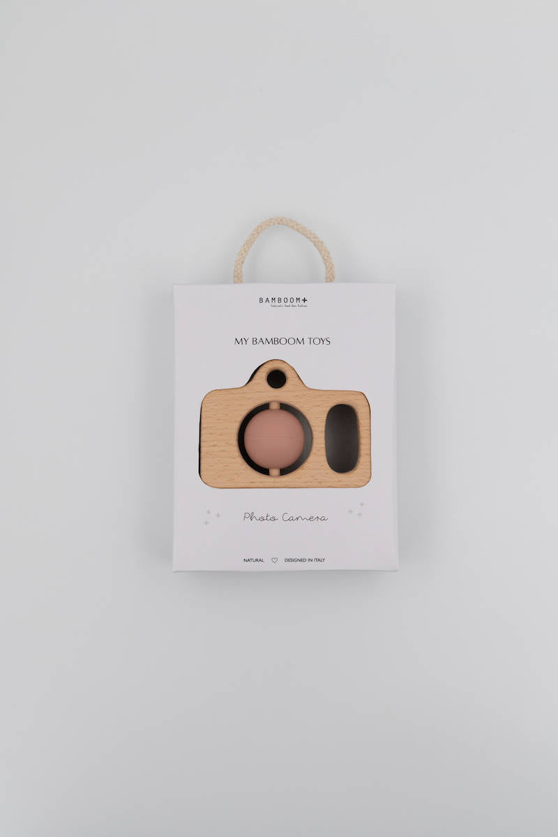 BAMBOOM - Fotocamera in Legno e Silicone - ROSA