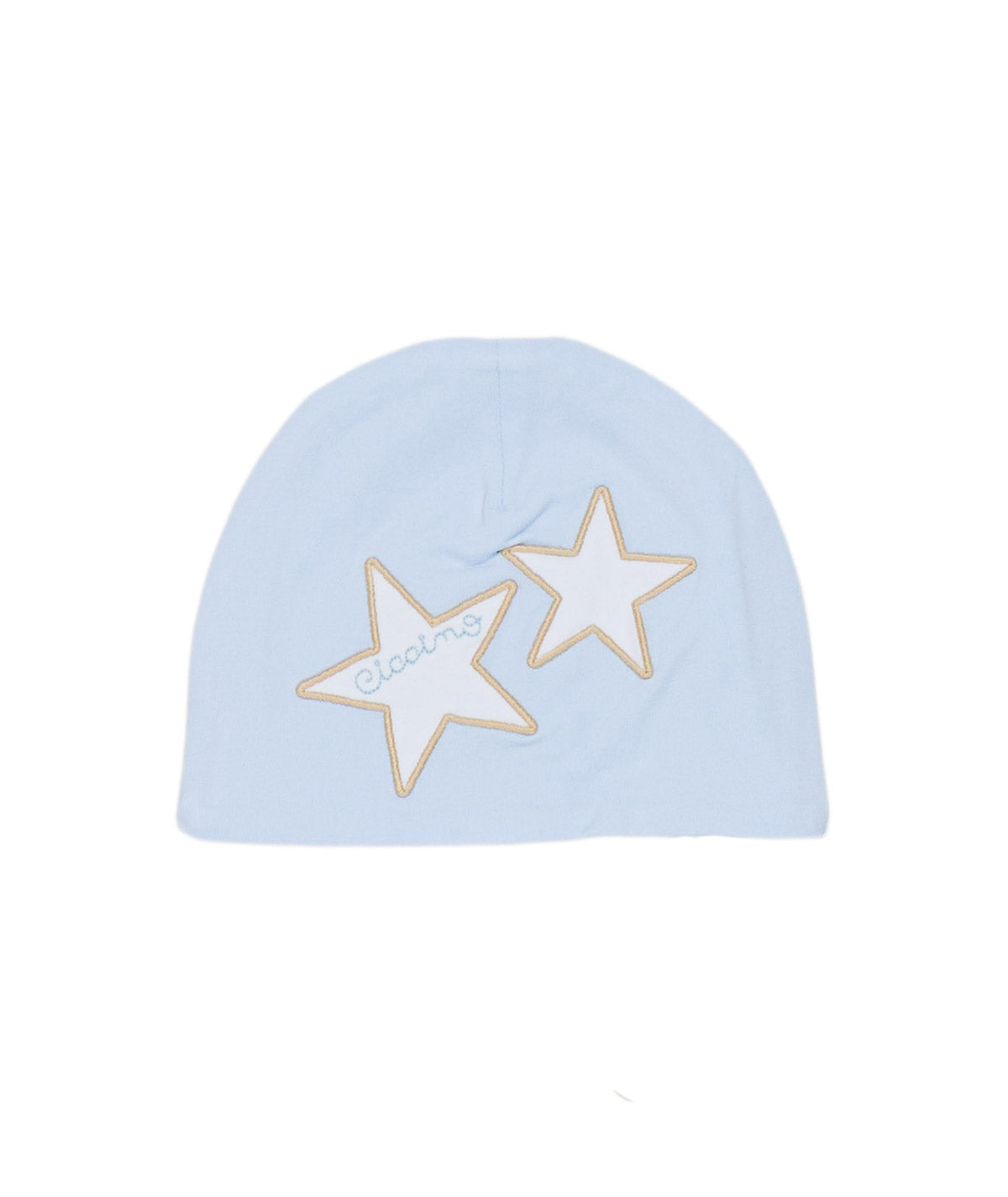 CICCINO Cappellino Neonato - bianco celeste