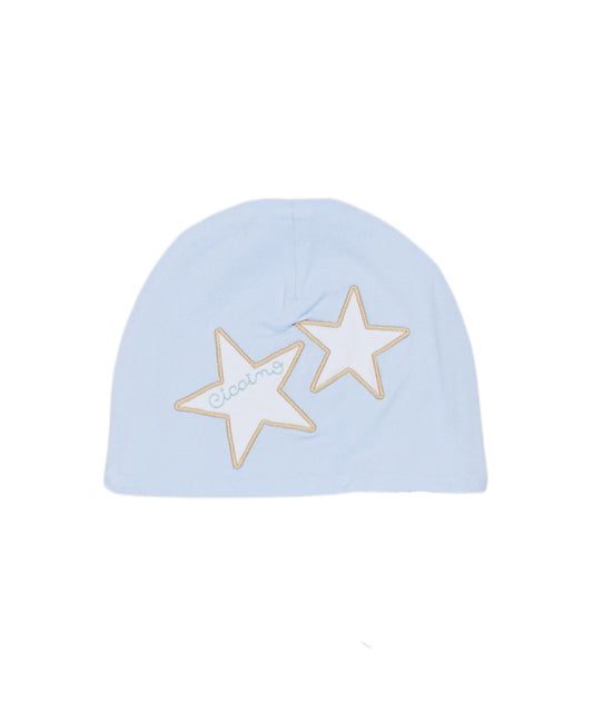 CICCINO Cappellino Neonato - bianco celeste
