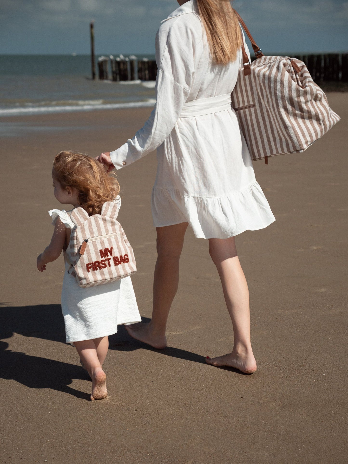 Childhome Zaino My First Bag Tela - Nude/Terracotta
